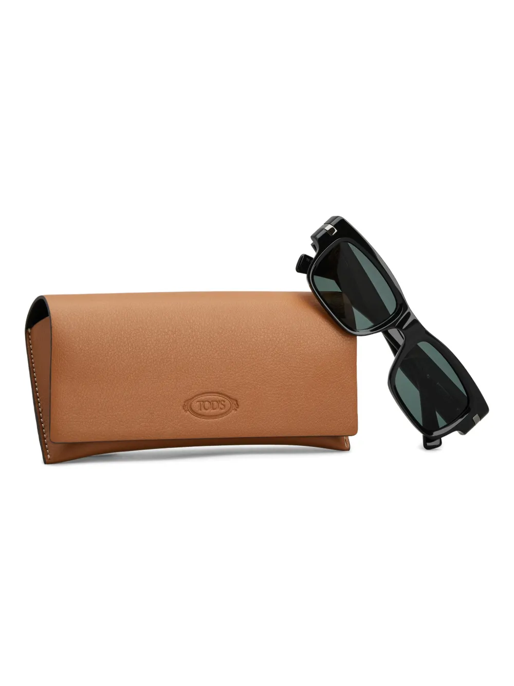 Tod's Zonnebril met vierkant montuur Zwart