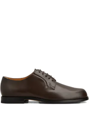 Jil Sander Leather Derby Shoes | Brown | FARFETCH
