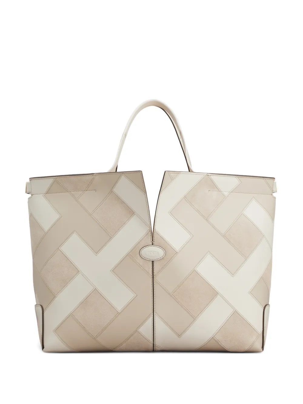 Tod's Borsa tote con inserti - Toni neutri