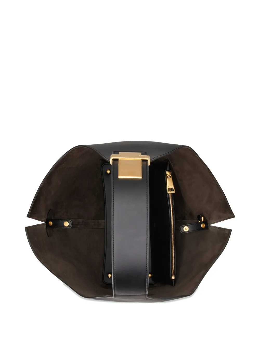 Tod's Schoudertas met logopatch Zwart