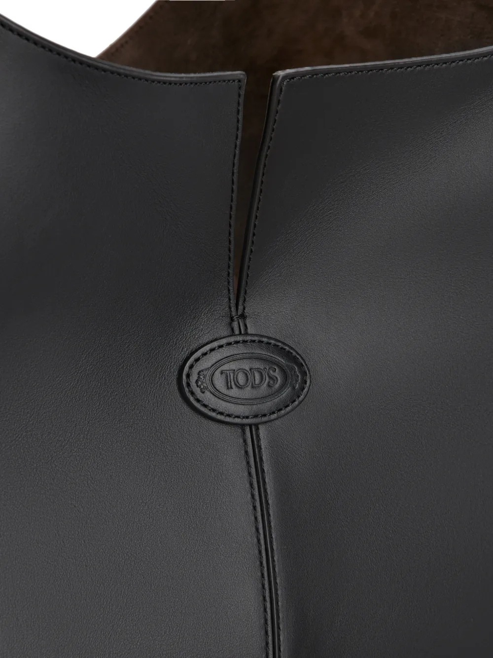 Tod's Schoudertas met logopatch Zwart