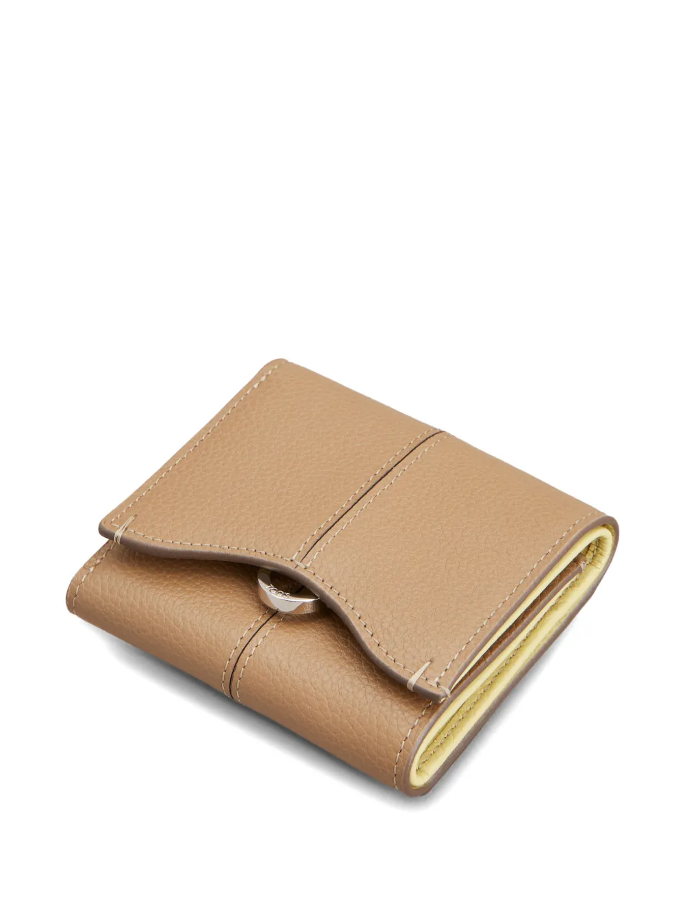  Tod's Tri-fold Stitched Wallet - Neutrals 