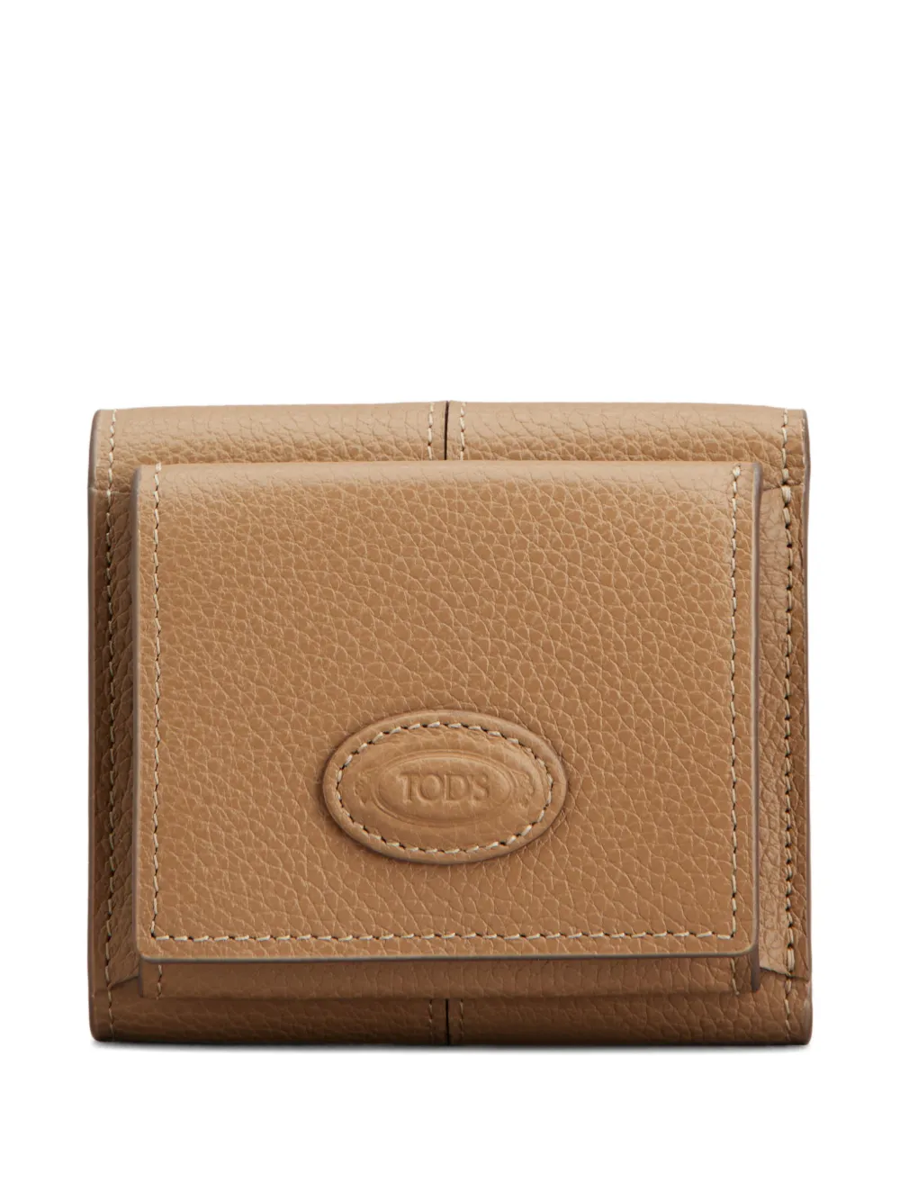  Tod's Tri-fold Stitched Wallet - Neutrals 