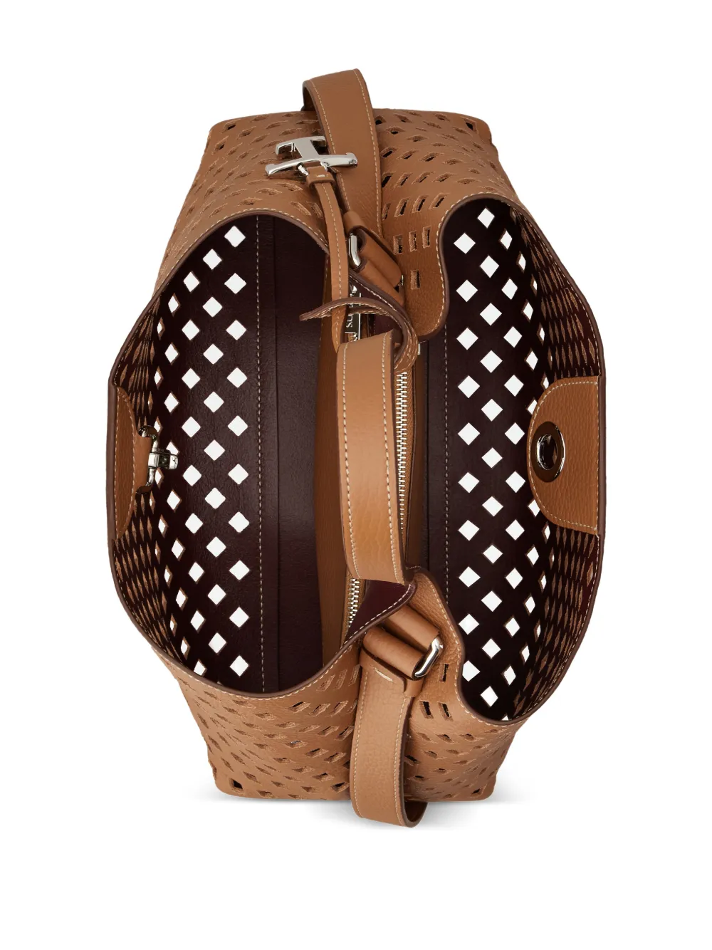 Tod's Shopper met uitgesneden handgreep Bruin