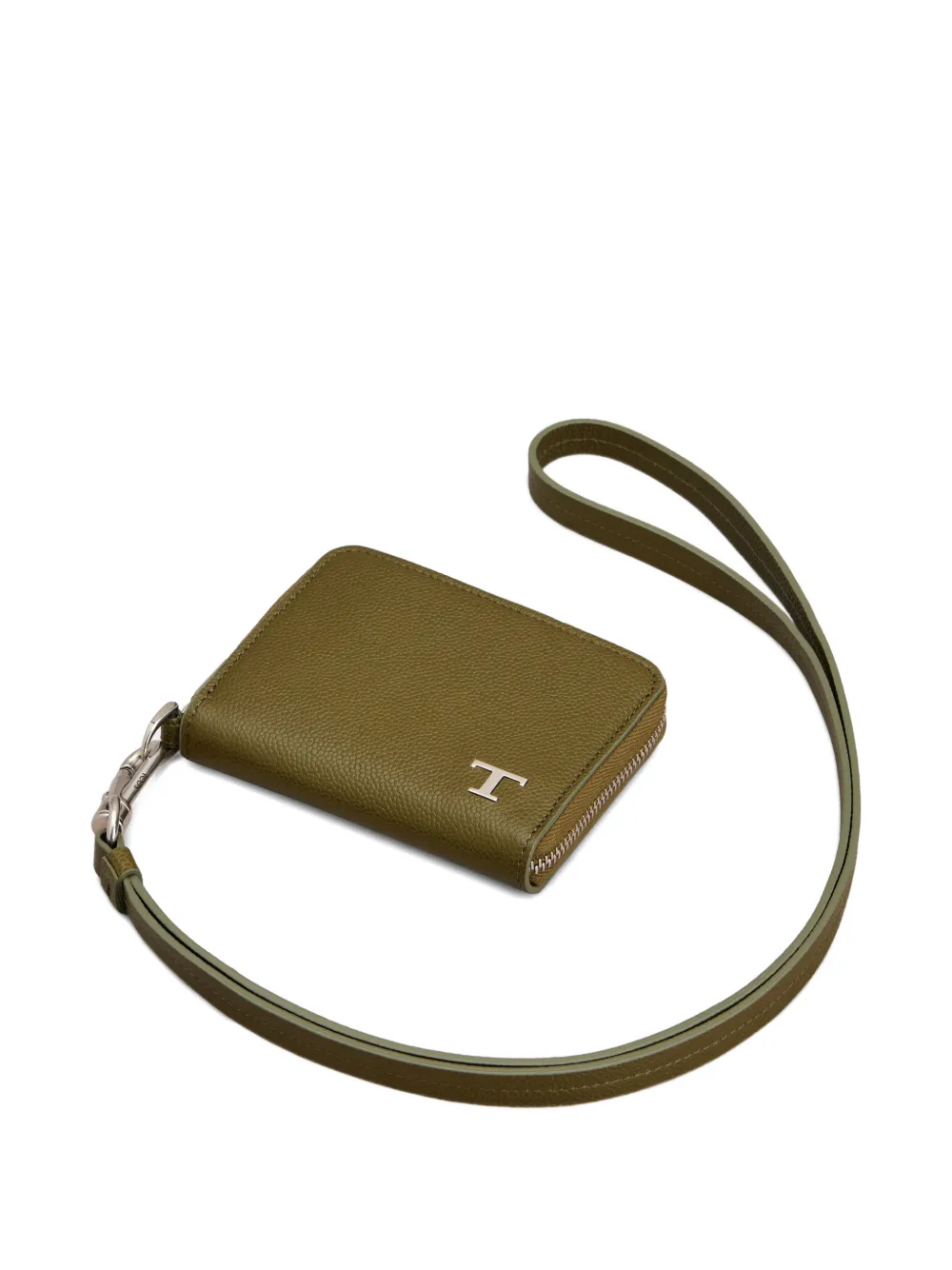  Tod's Logo-plaque Coin Purse - Green 