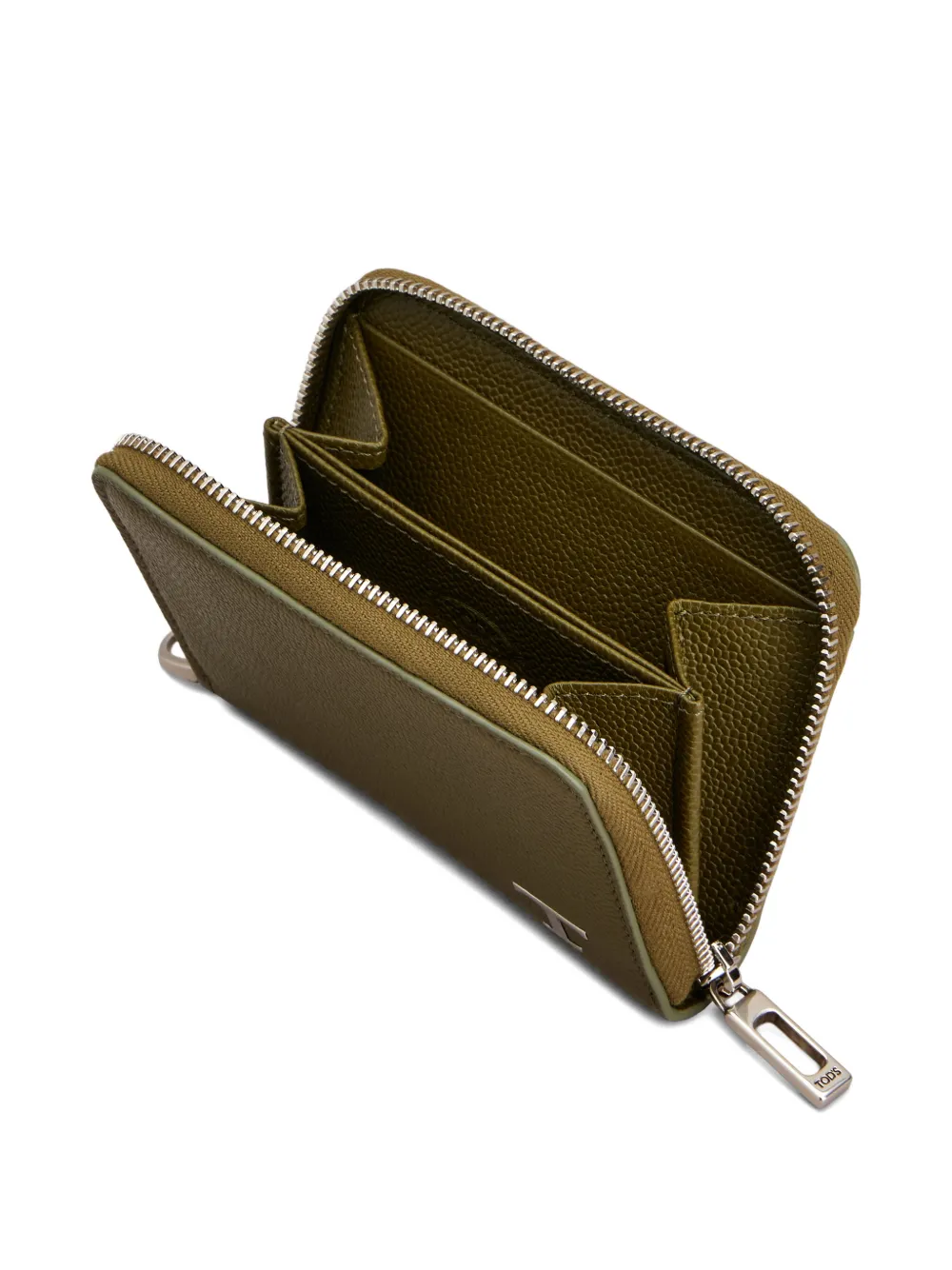 Tod's Portemonnee met logoplakkaat Groen