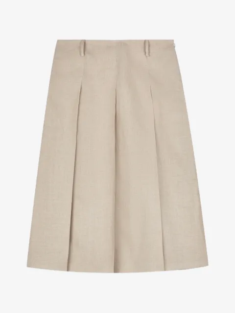 Tod's pleated A-line midi skirt