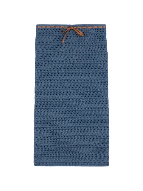 Tod's falda tejida de crochet