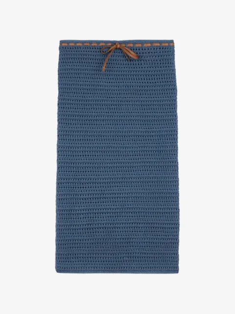 Tod's crochet-knit skirt