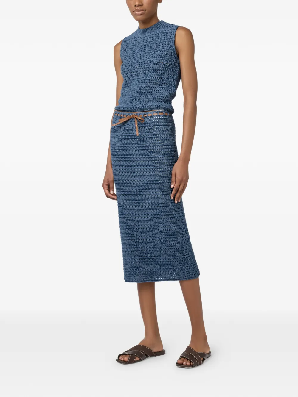 Tod's Gehaakte rok Blauw