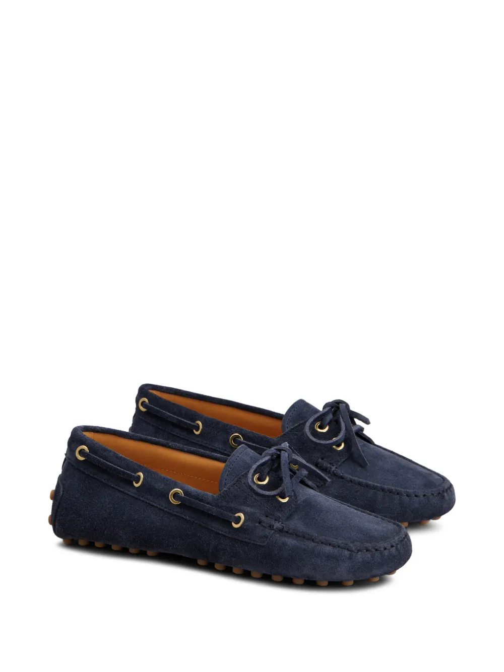 Tod's Gommino loafers met veters Blauw