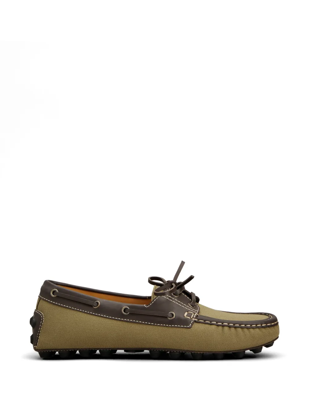 Tod's Gommino lace-up fastening boat shoes - Green