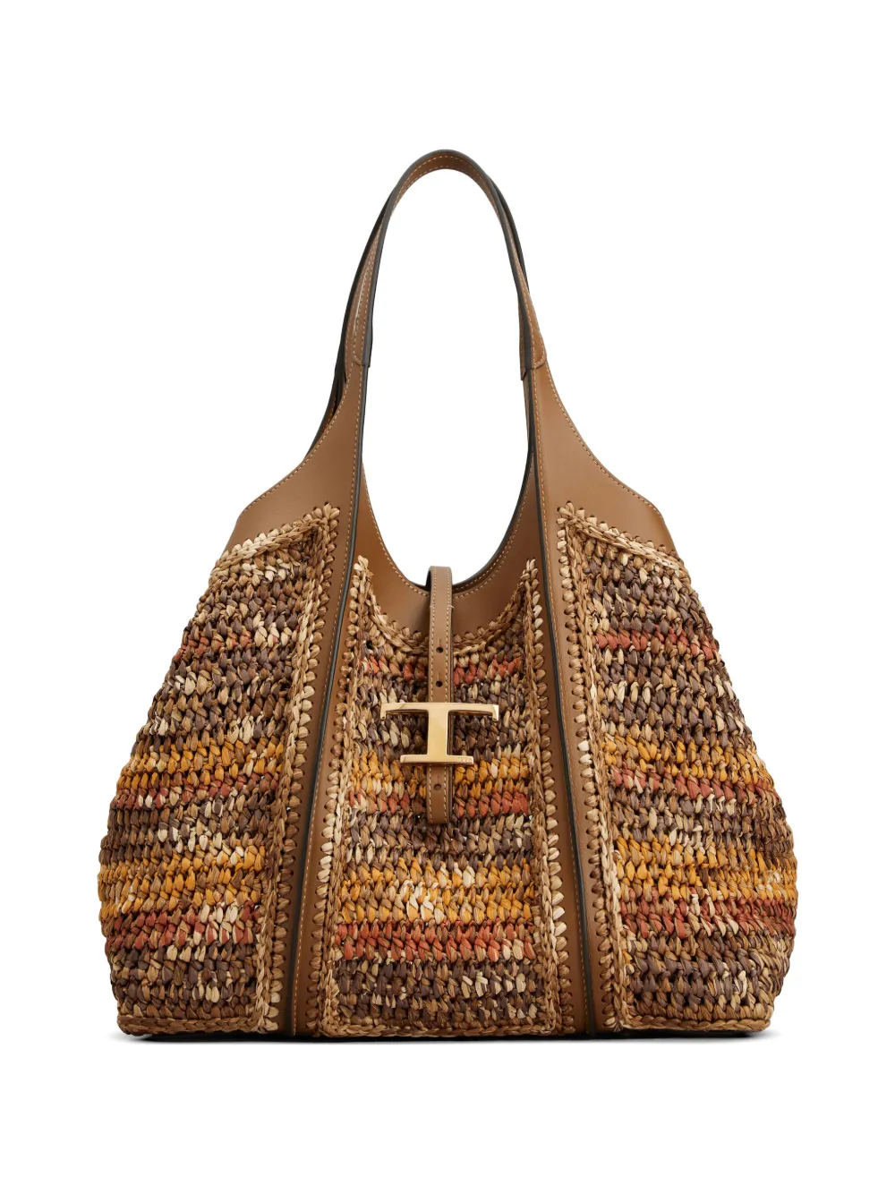 Tod's T Timeless woven tote bag - Orange