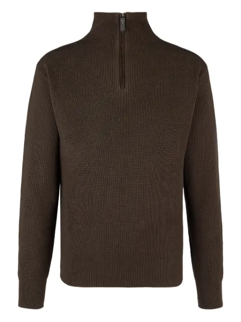 Tod's half-zip ribbed sweater