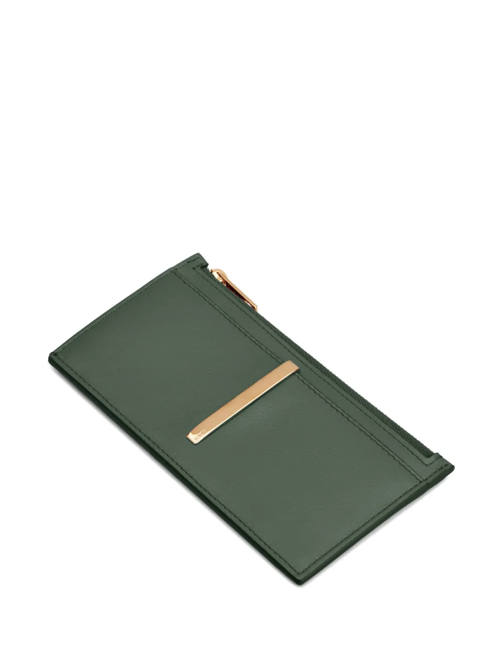  Tod's Zip Card Holder - Green 