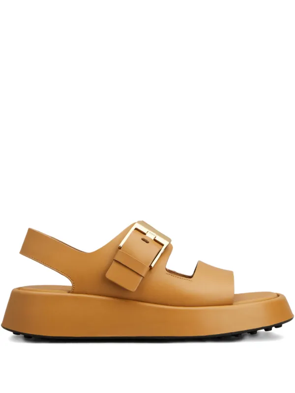 Tod's Buckle-strap Sandals in Brown