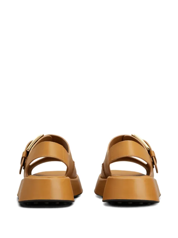 Tod's バックルストラップ サンダル | ブラウン | FARFETCH JP