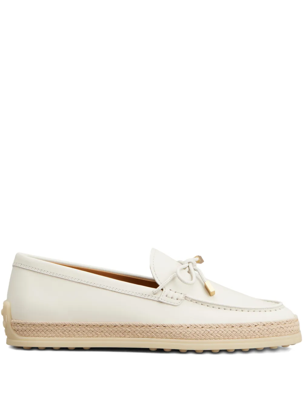 Tod's Mocassini con dettaglio in pizzo - Bianco