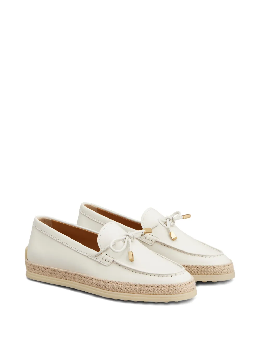 Tod's Loafers met kanten detail - Wit