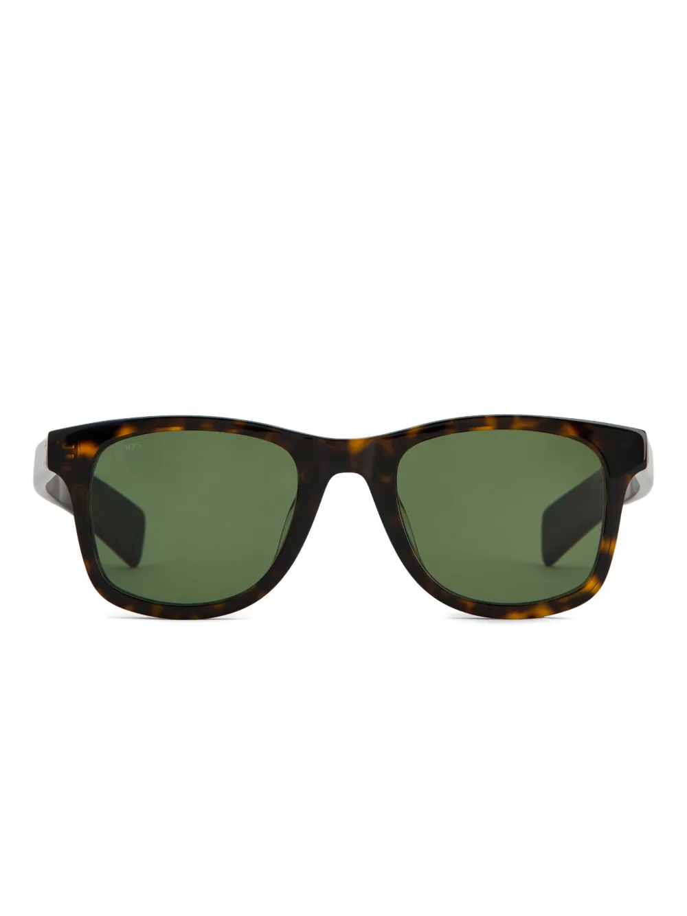Tod's Occhiali da sole squadrati con logo - Marrone