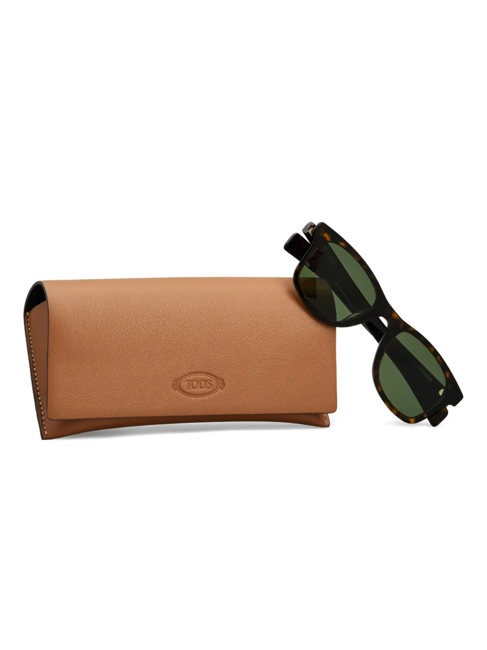 Tod's Zonnebril met vierkant montuur Bruin