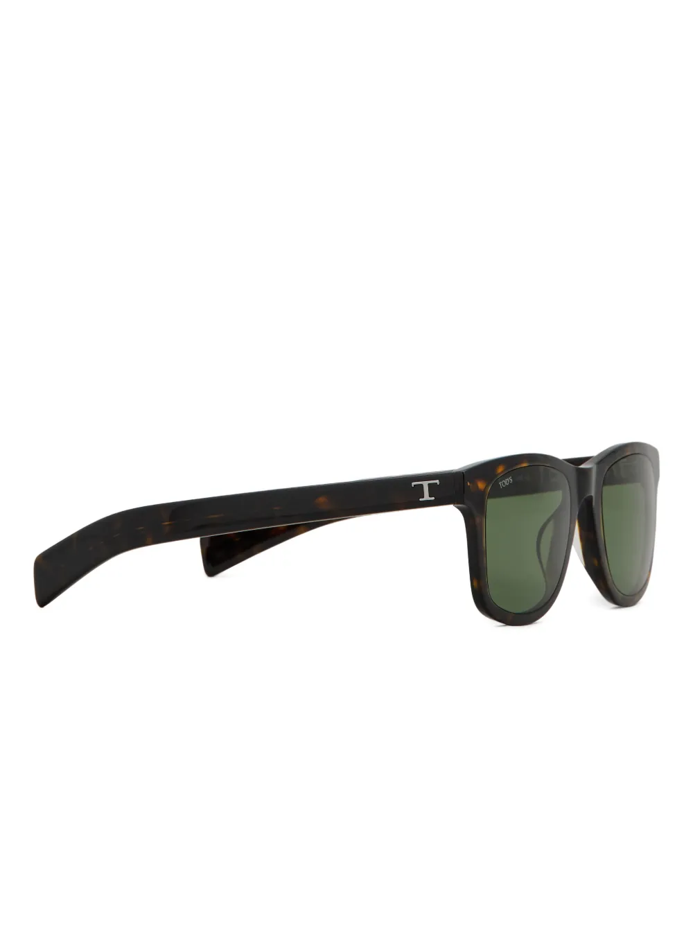 Tod's Zonnebril met vierkant montuur Bruin