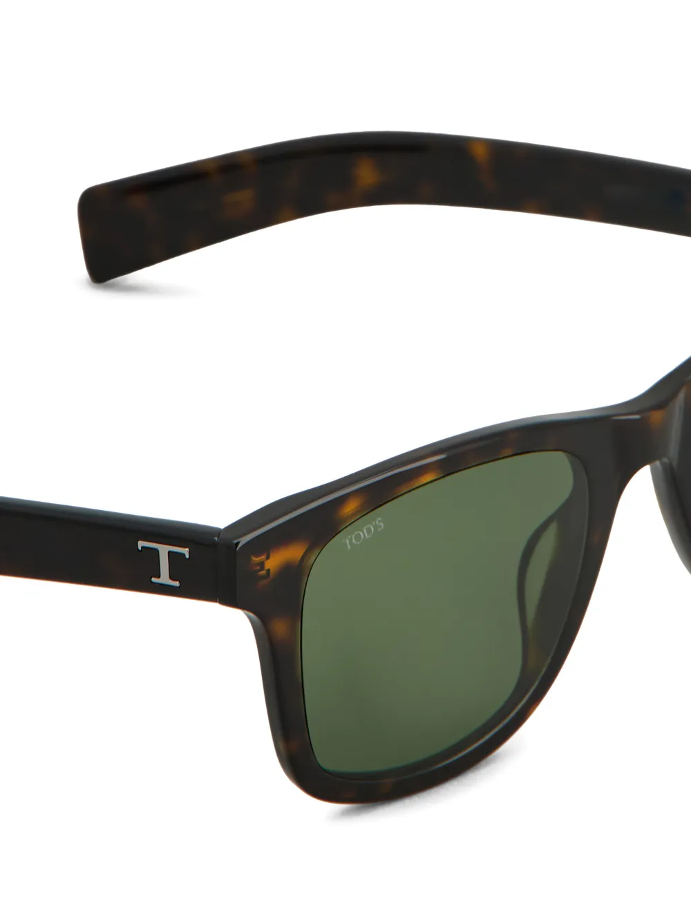 Tod's Zonnebril met vierkant montuur Bruin