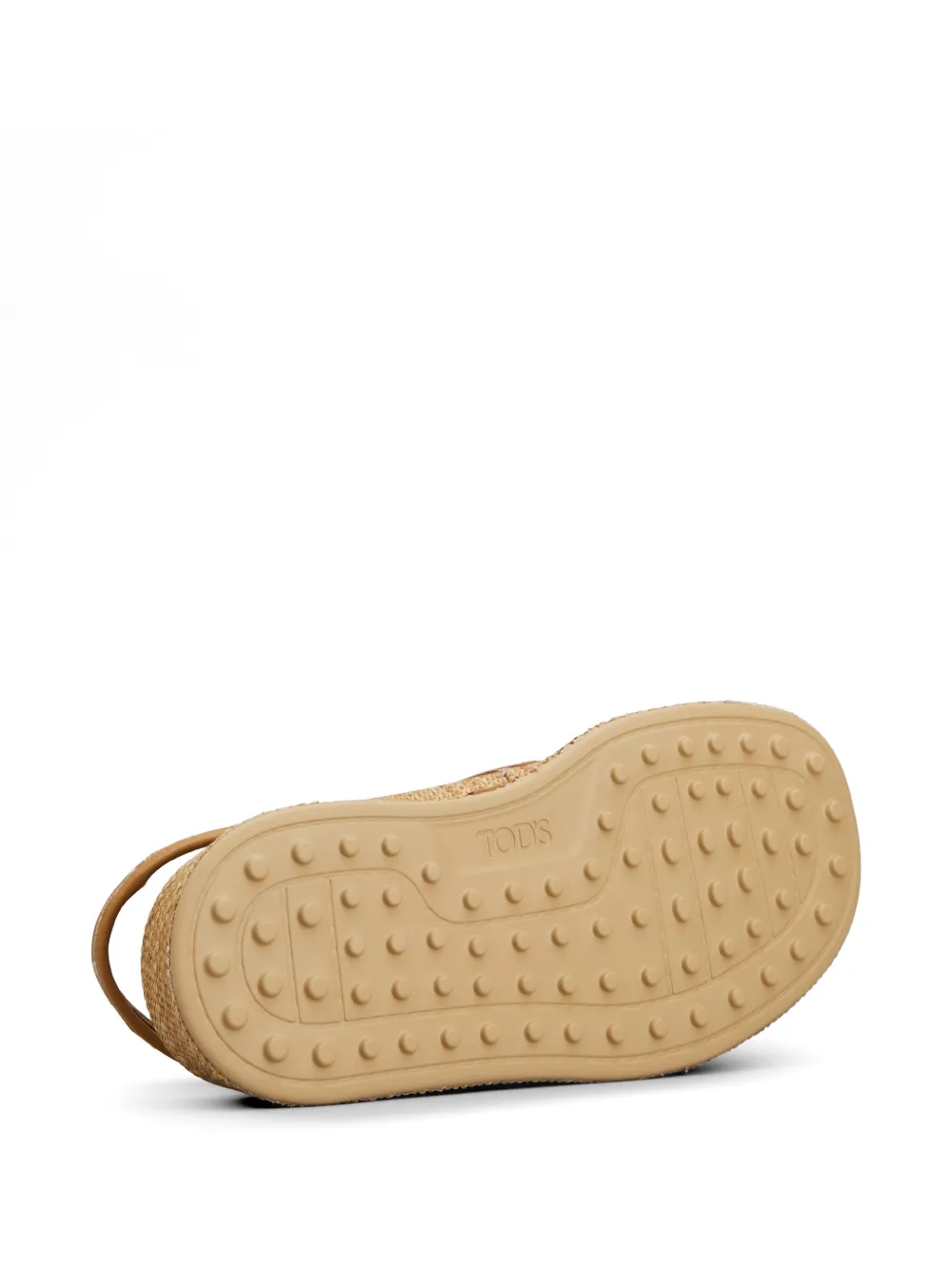 Tod's Raffia sandalen met gespdetail Bruin