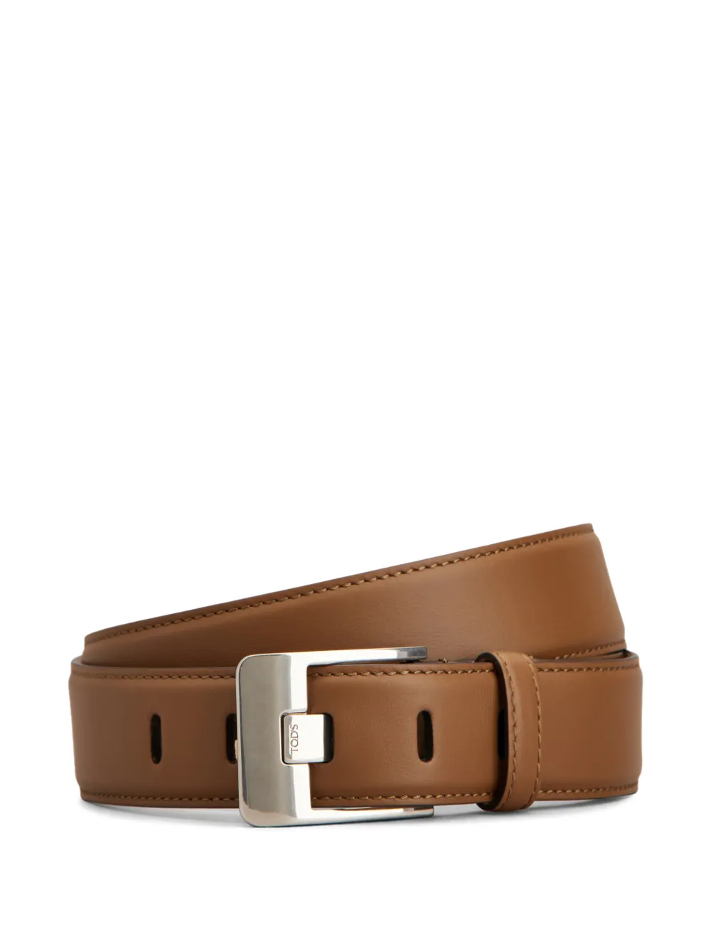 Tod's pin buckle fastening belt - Brown