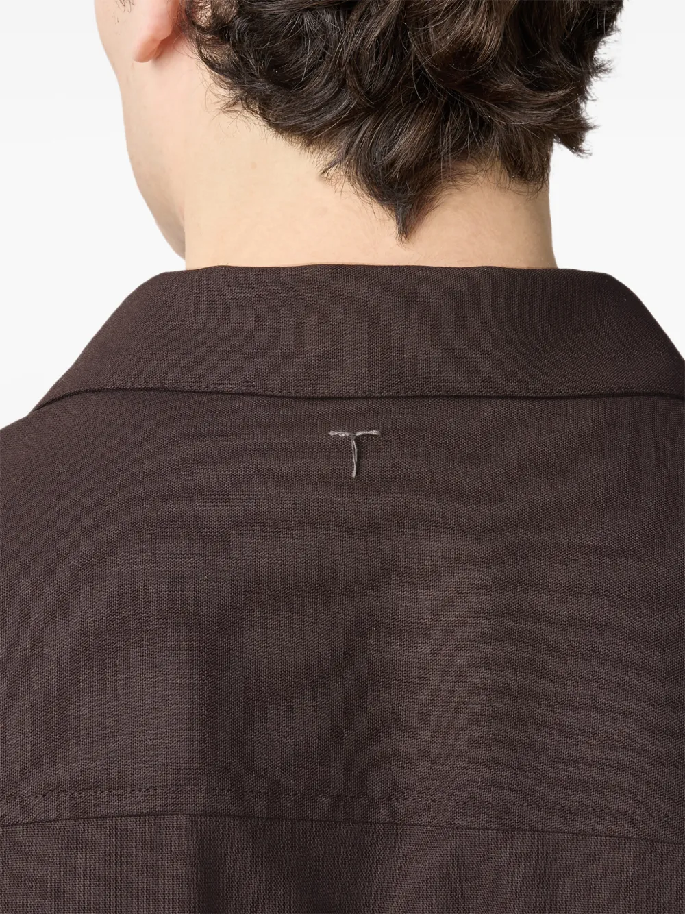 Tod's Getailleerd overhemd met borstzak Bruin