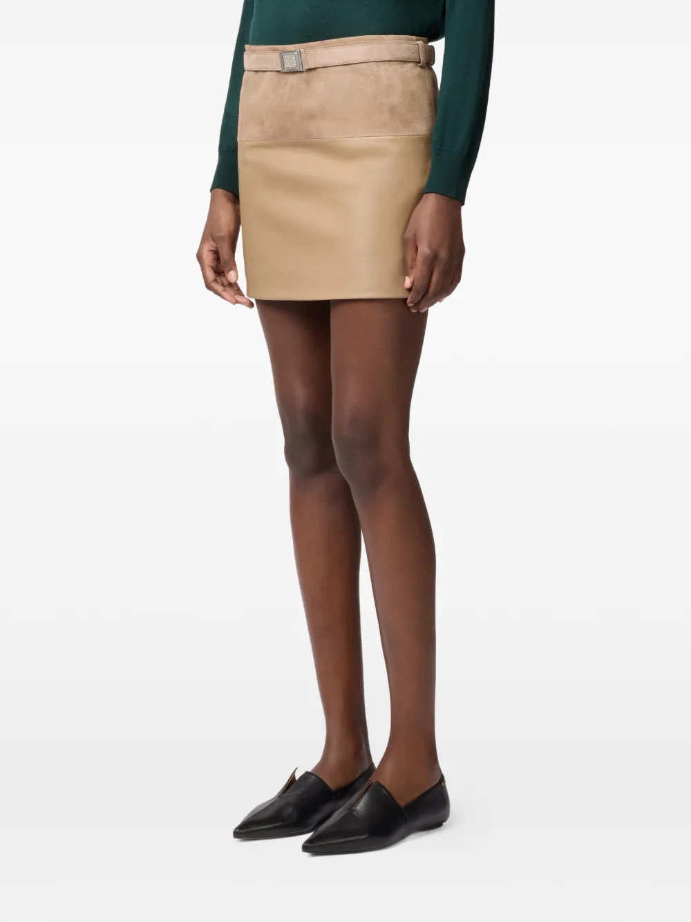 Tod's Mini-rok met ceintuur Beige