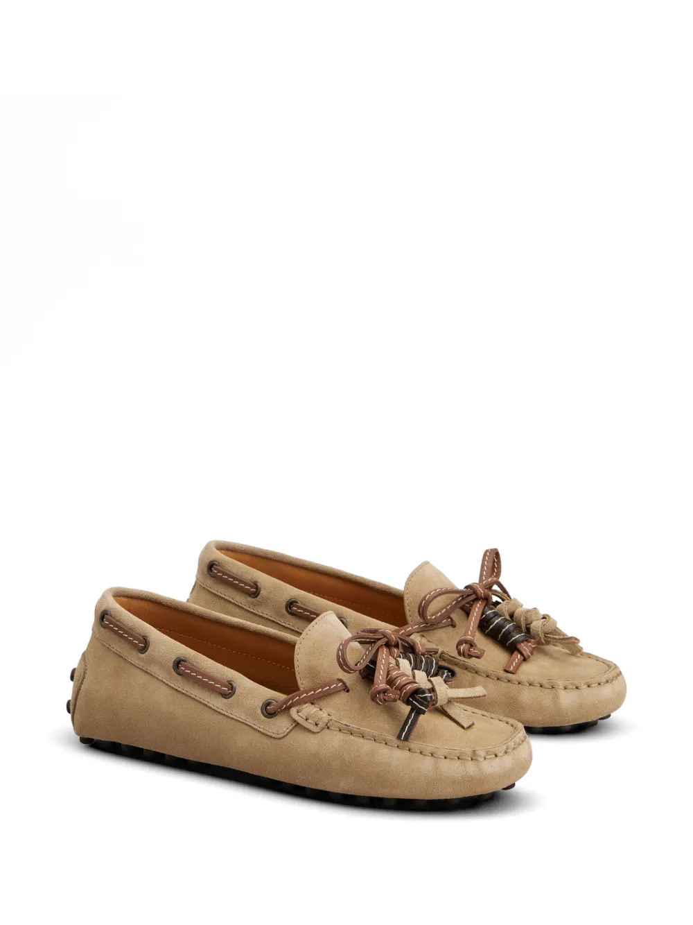 Tod's Gommino suède loafers Beige