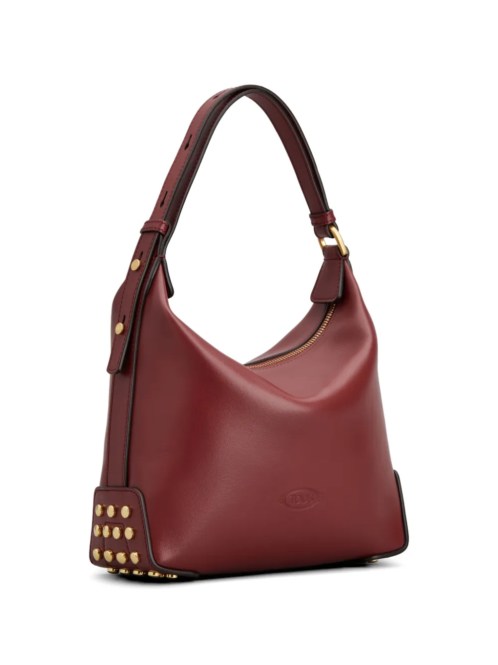 Tod's Kleine schoudertas met studs Rood