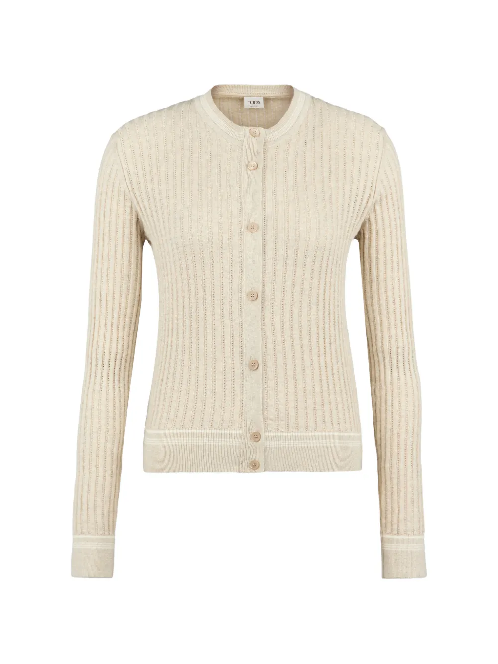 Tod's Cardigan a coste con bottone - Toni neutri