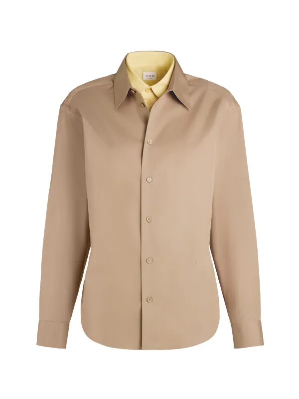 Tod's Long-sleeve Buttoned Shirt in Neutrals