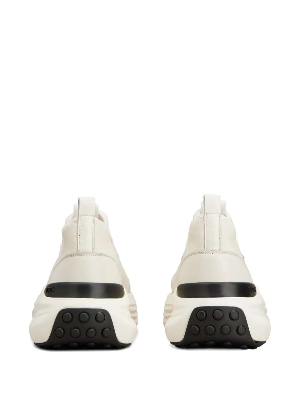 Tod's Gebreide sneakers met logo Beige