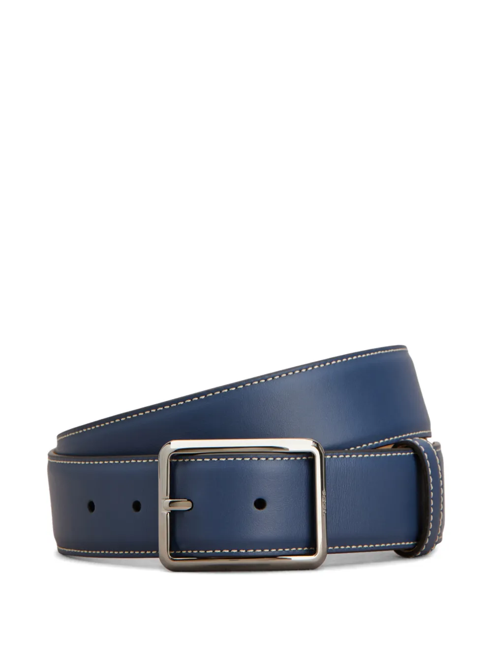 Tod's stitched buckle belt - Blue