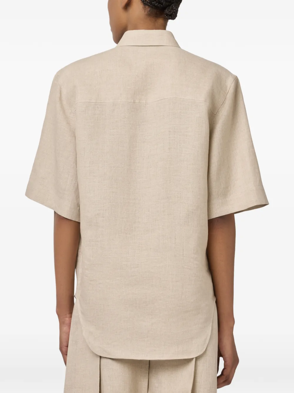Tod's Overhemd met korte mouwen Beige