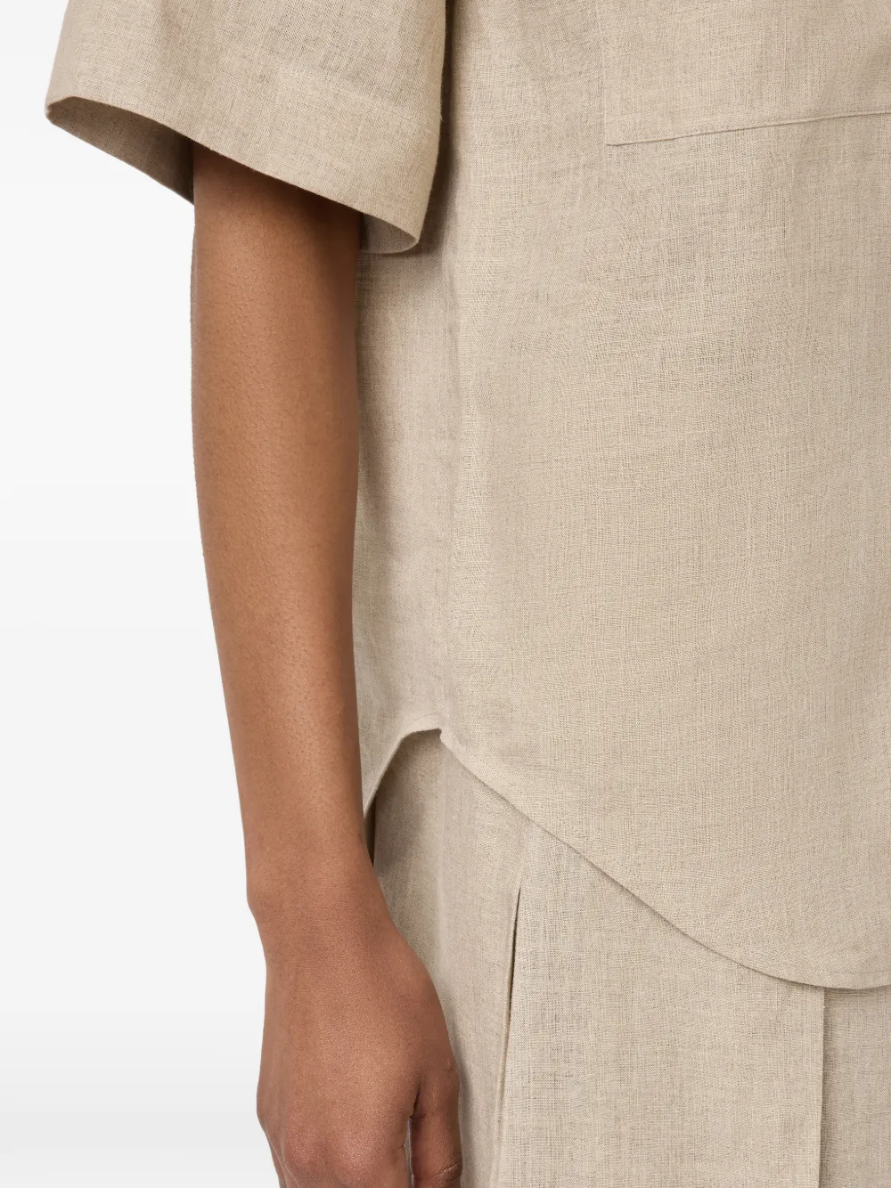 Tod's Overhemd met korte mouwen Beige