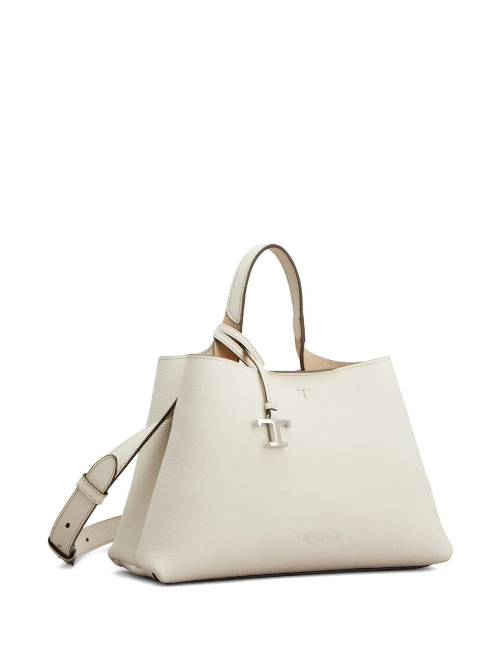 Tod's Shopper met logo en handgreep aan de bovenkant - Beige