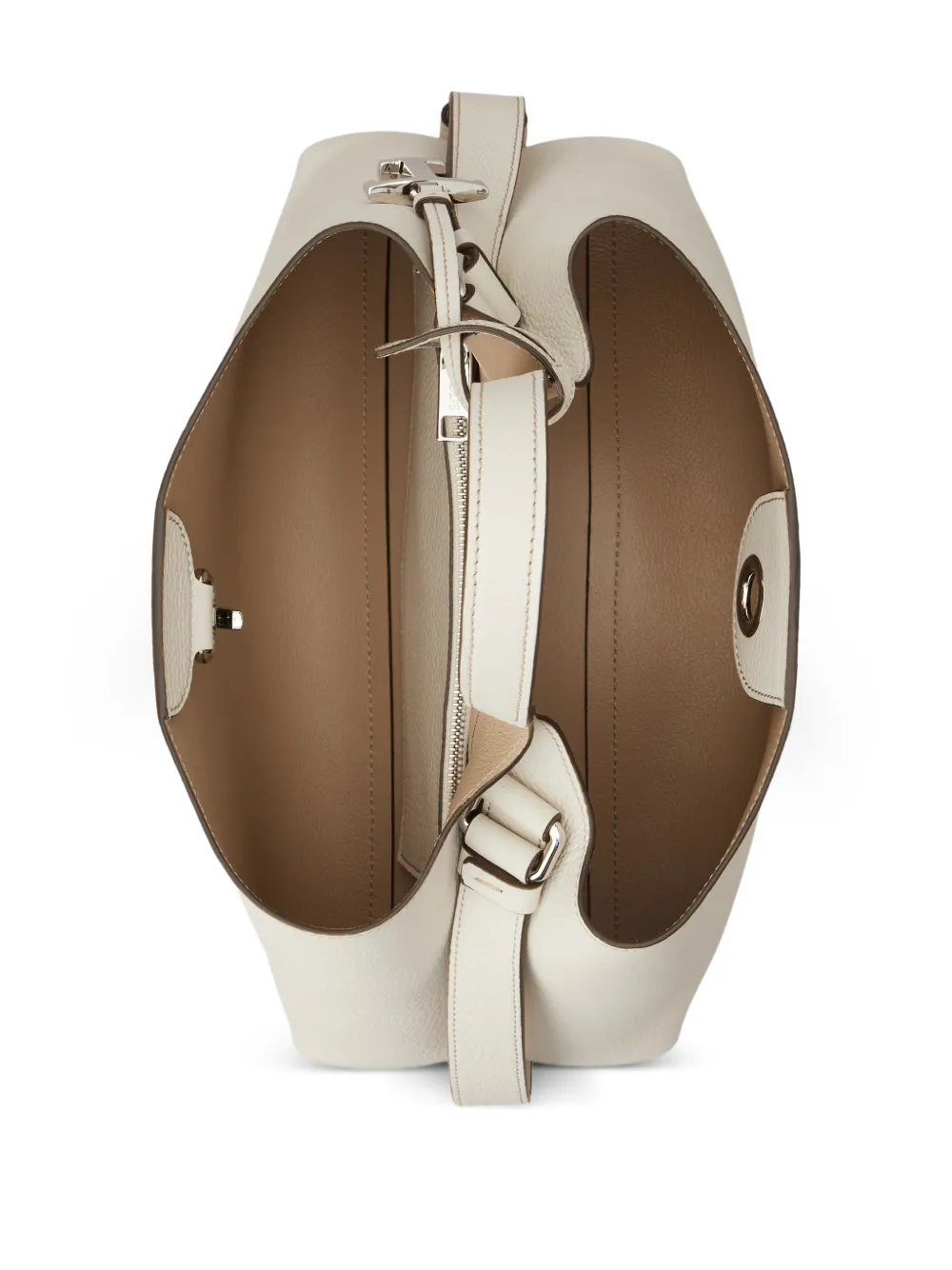 Tod's Shopper met logo en handgreep aan de bovenkant Beige