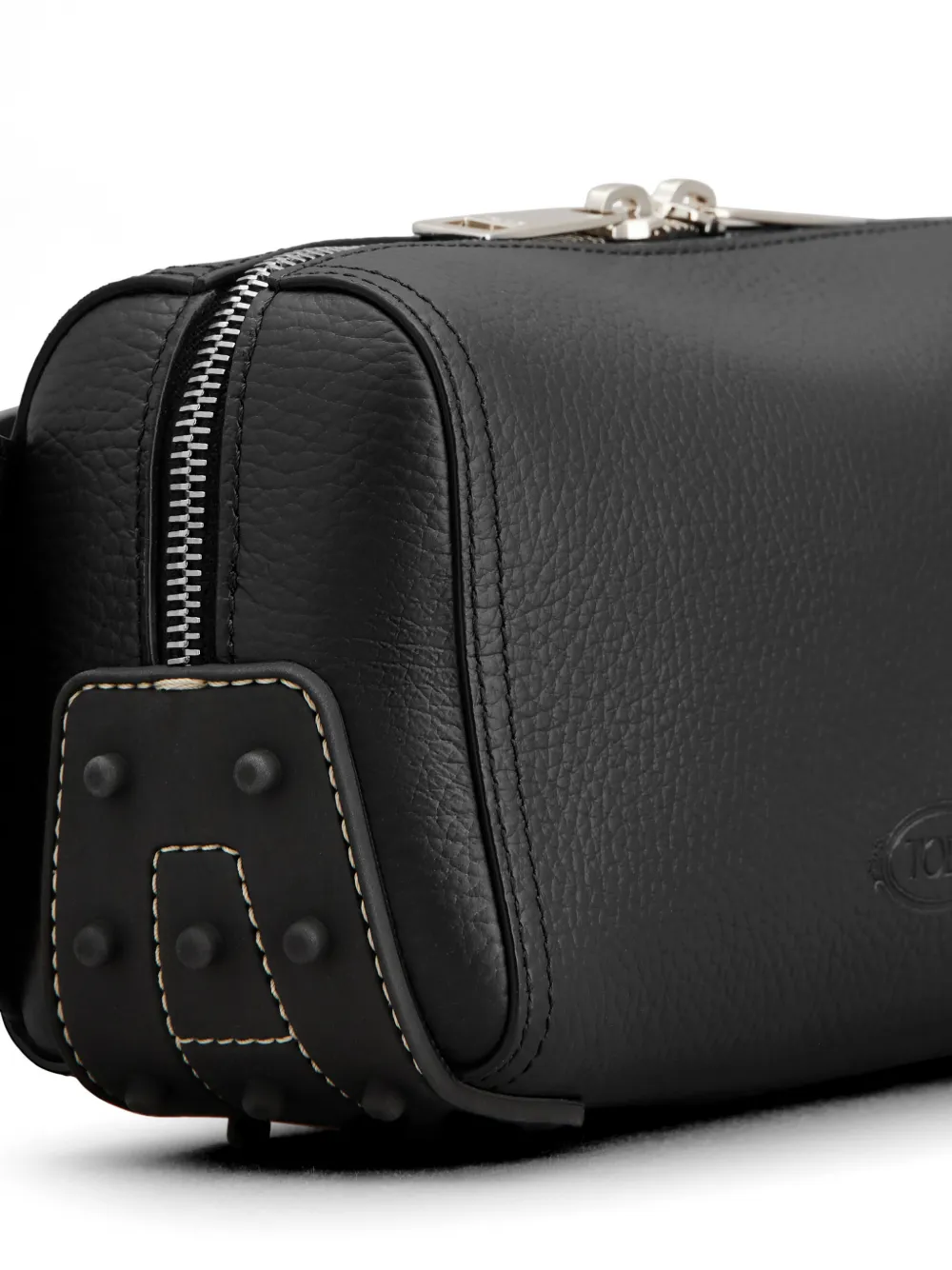 Tod's Leren messengertas Zwart