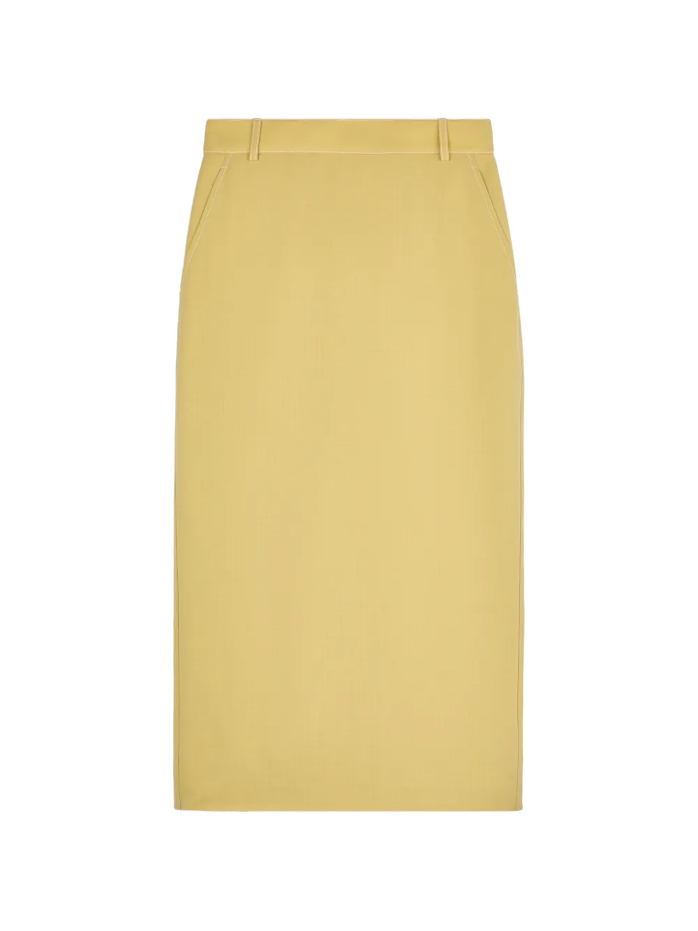 Tod's pocket detail midi skirt - Yellow