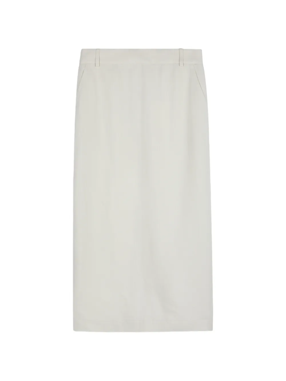 Tod's back vent pocket midi skirt - White