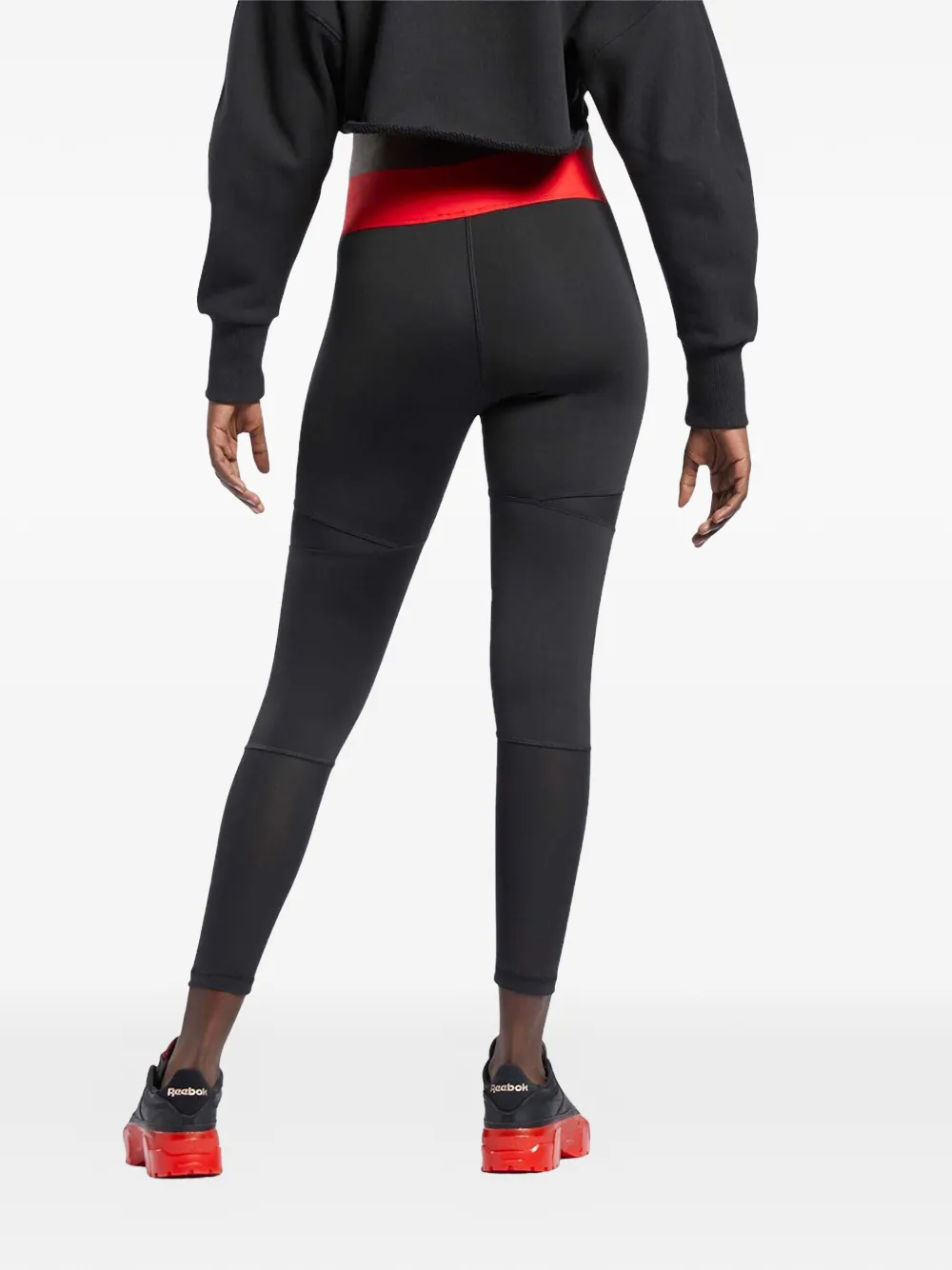 Reebok logo-detail leggings - Zwart