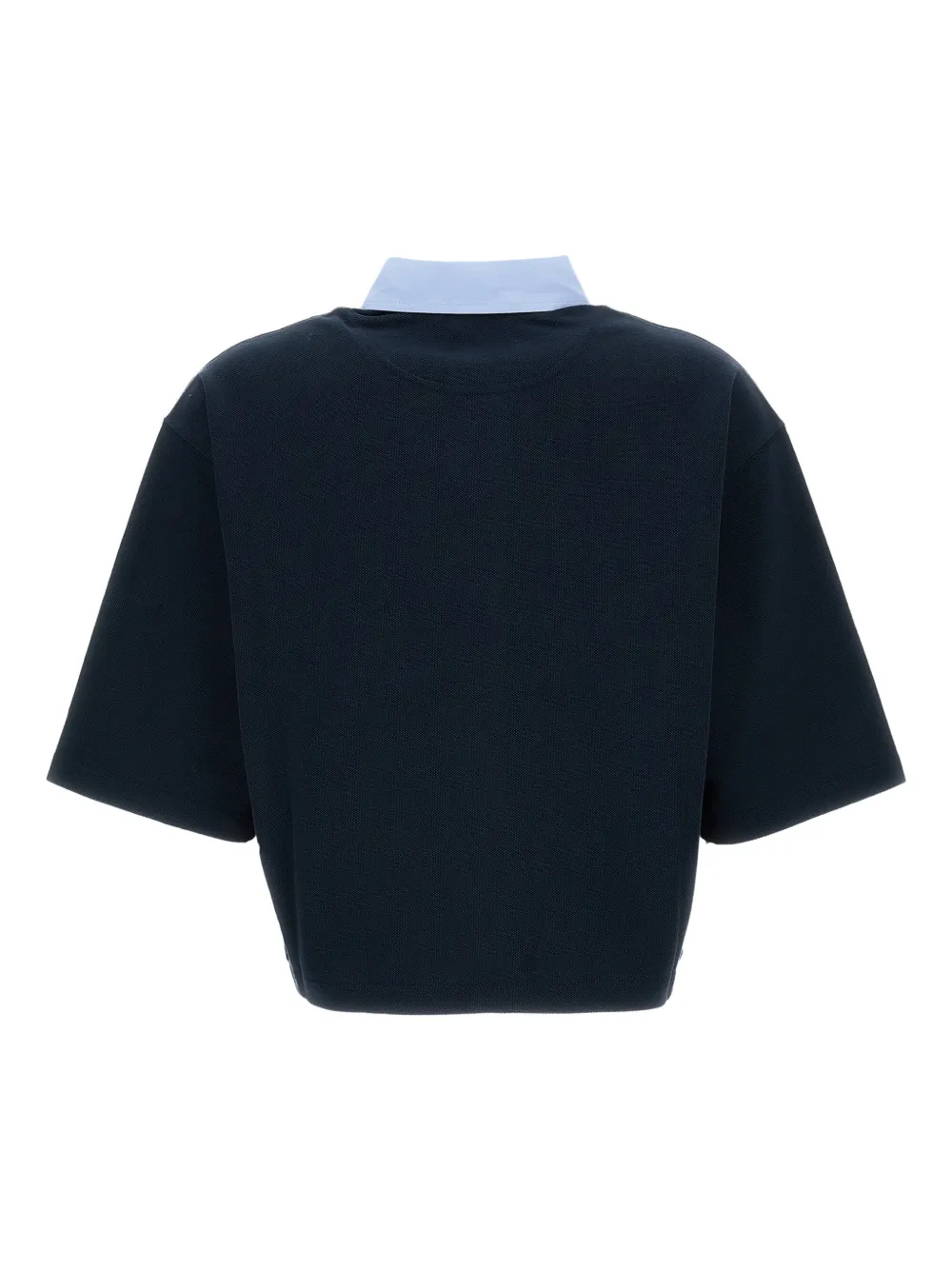 Stella McCartney Cropped poloshirt Blauw