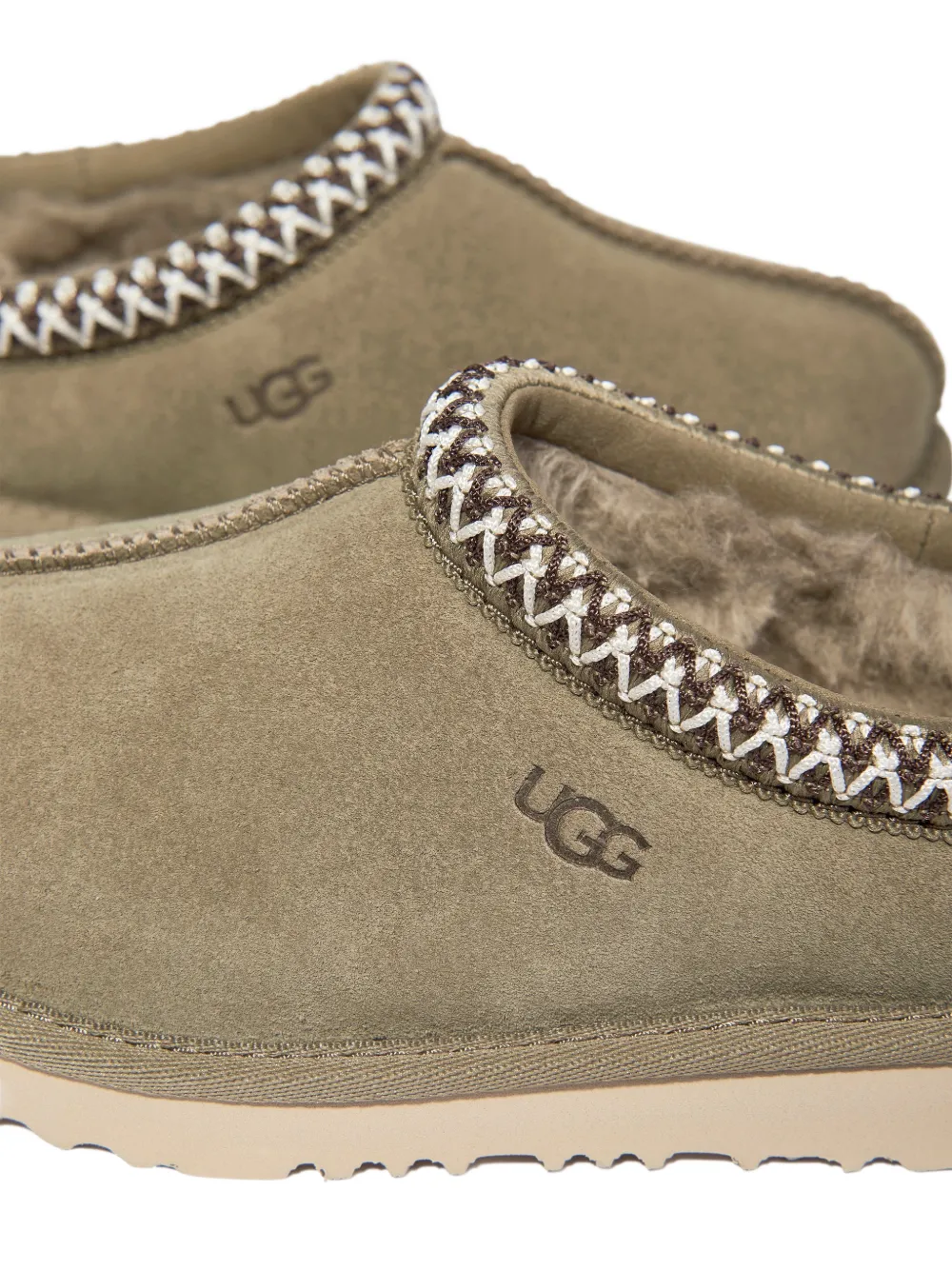 UGG Kids Slippers met gevlochten afwerking Beige