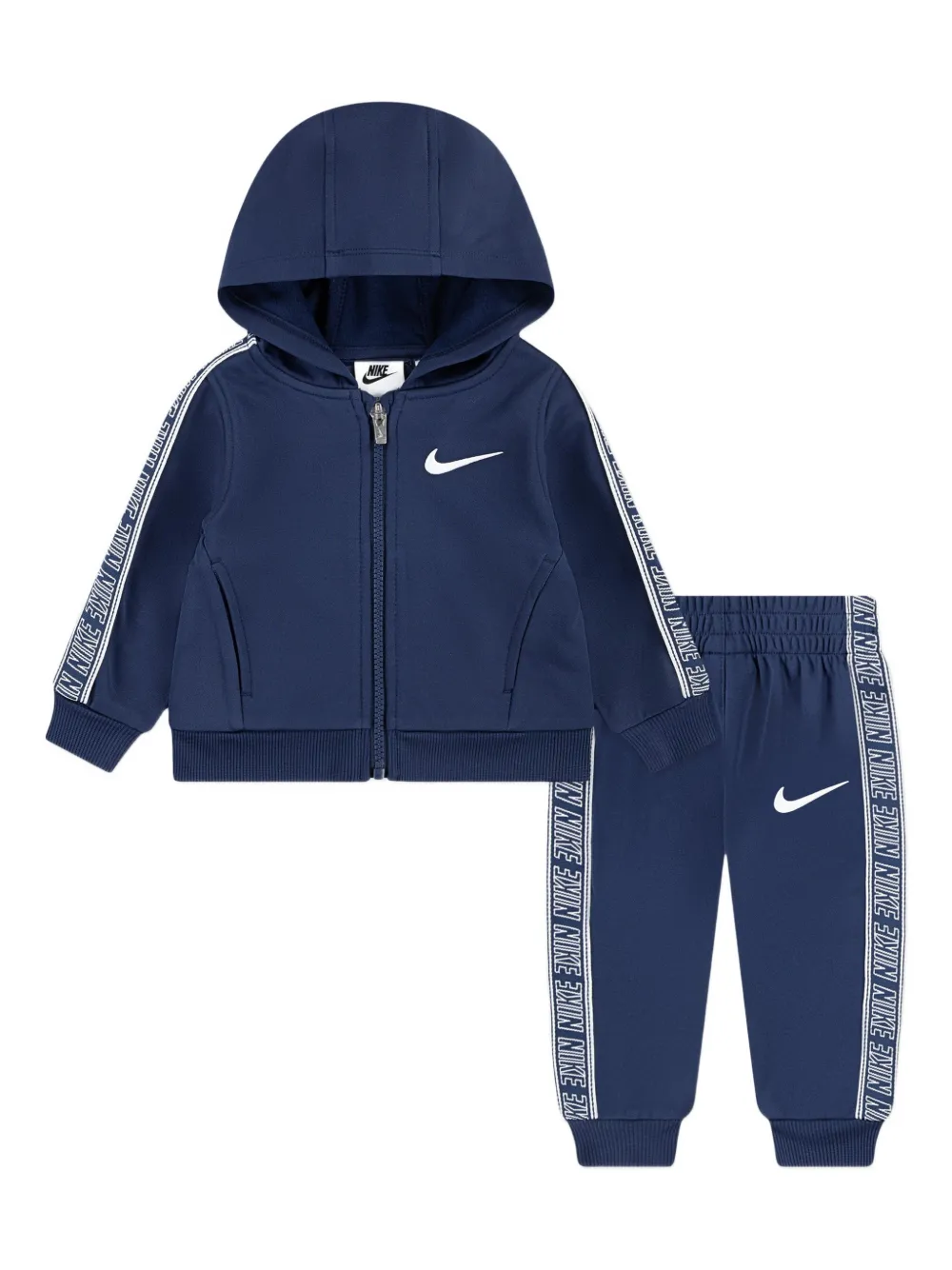 Nike Kids stripe-detail tracksuit - Blu