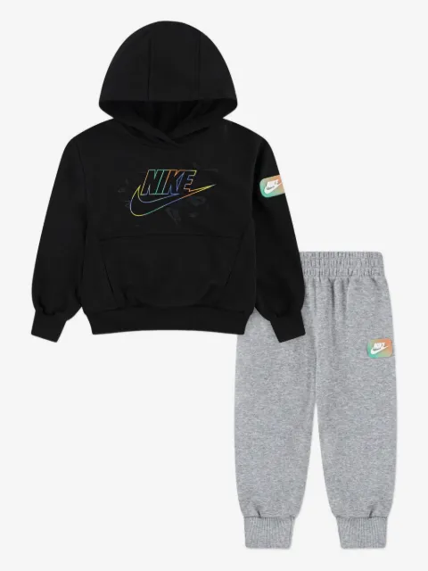 Nike Kids logo-patch tracksuit set