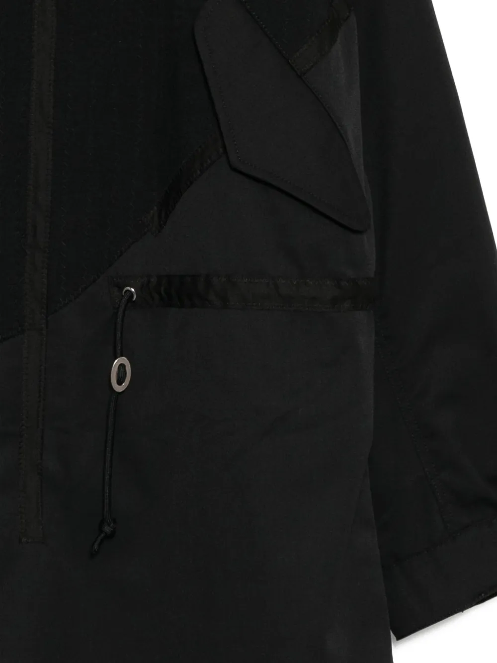  Undercover Drawstring Hooded Coat - Black 